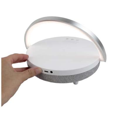Prixton 4-in-1 10W Bluetooth® speaker with LED light and wireless charging base
