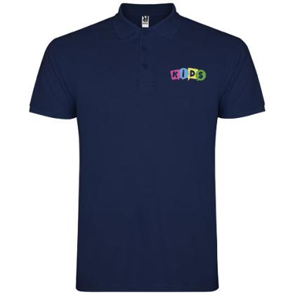 Star short sleeve kids polo