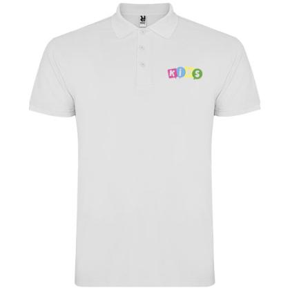 Star short sleeve kids polo