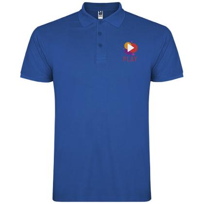 Star short sleeve kids polo