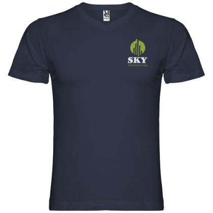 Samoyedo short sleeve men's v-neck t-shirt