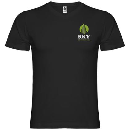 Samoyedo short sleeve men's v-neck t-shirt
