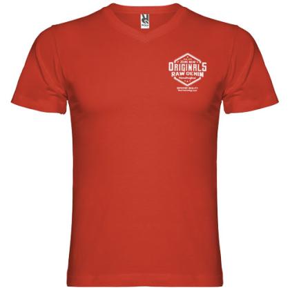 Samoyedo short sleeve men's v-neck t-shirt