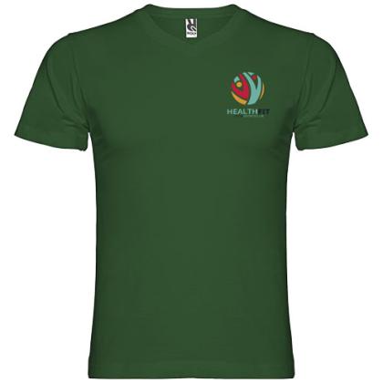 Samoyedo short sleeve men's v-neck t-shirt