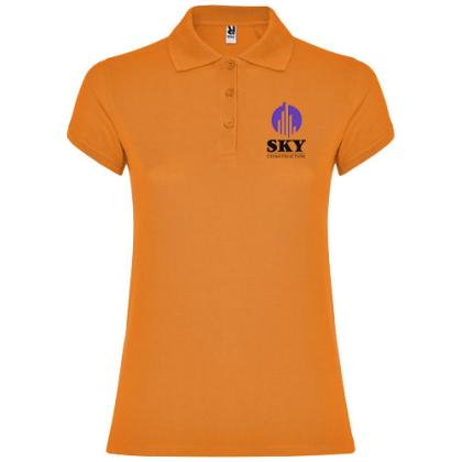 Star short sleeve women's polo