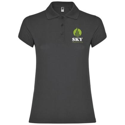 Star short sleeve women's polo