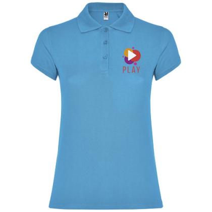 Star short sleeve women's polo