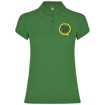 Star short sleeve women's polo