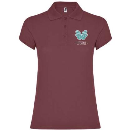 Star short sleeve women's polo