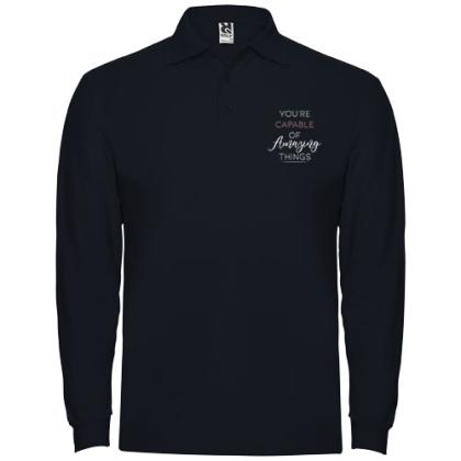 Estrella long sleeve men's polo