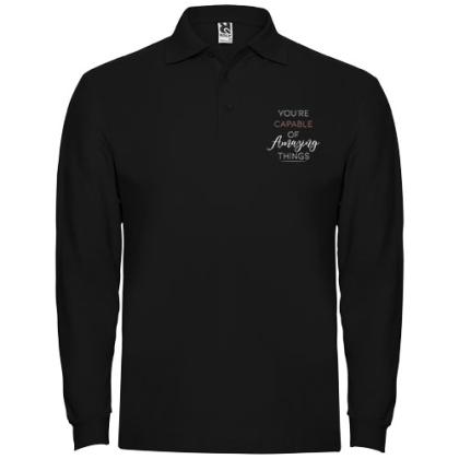 Estrella long sleeve men's polo