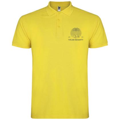 Star short sleeve men's polo