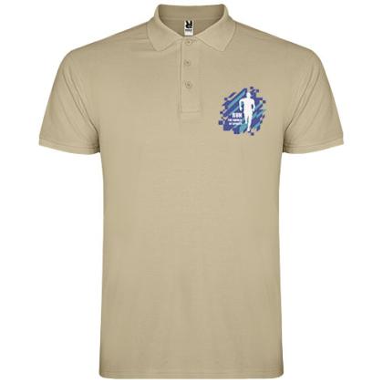 Star short sleeve men's polo