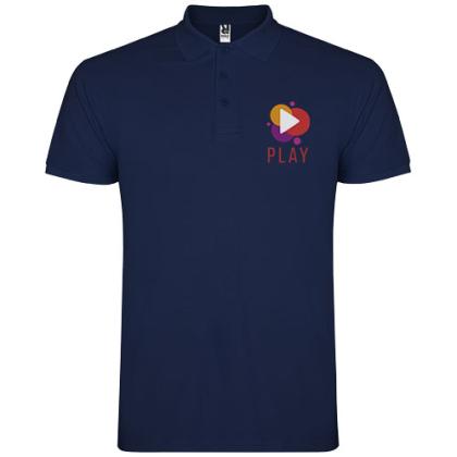 Star short sleeve men's polo