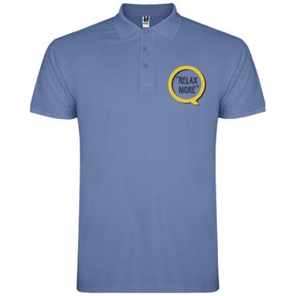 Star short sleeve men's polo