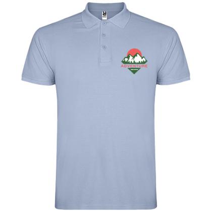 Star short sleeve men's polo