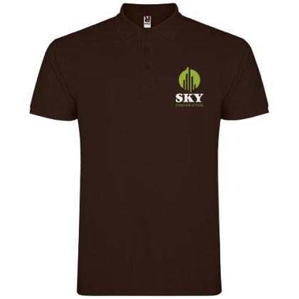 Star short sleeve men's polo