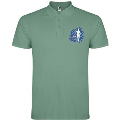 Star short sleeve men's polo
