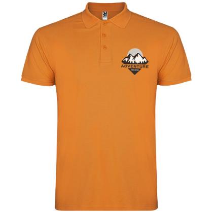 Star short sleeve men's polo
