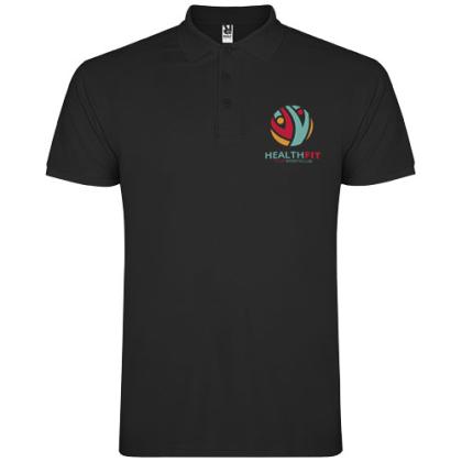 Star short sleeve men's polo