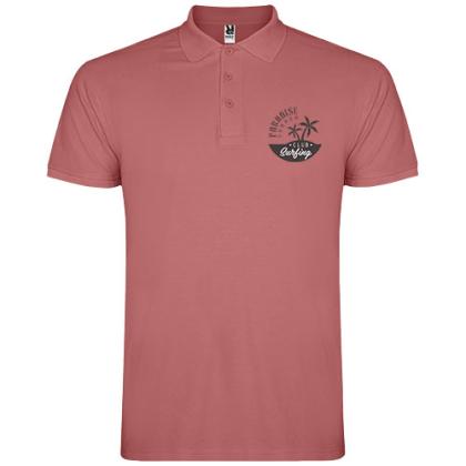 Star short sleeve men's polo