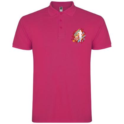 Star short sleeve men's polo