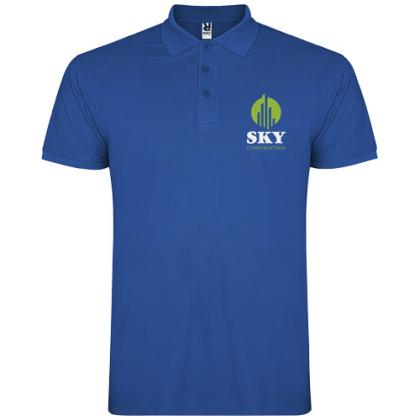 Star short sleeve men's polo