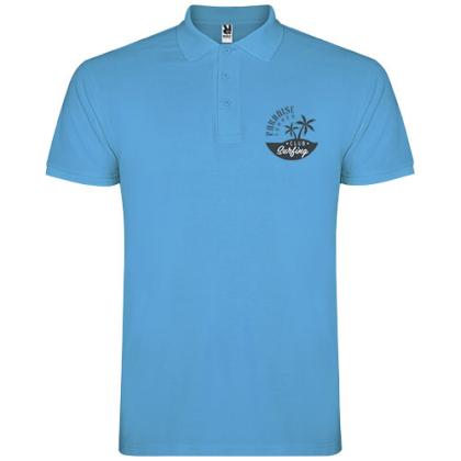 Star short sleeve men's polo