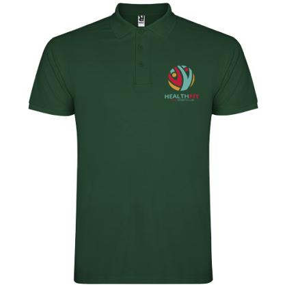 Star short sleeve men's polo