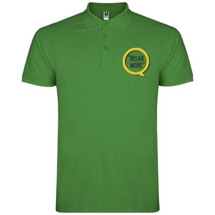 Star short sleeve men's polo
