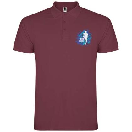 Star short sleeve men's polo