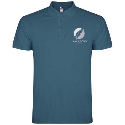 Star short sleeve men's polo