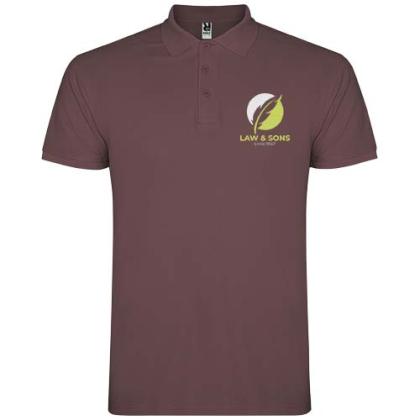 Star short sleeve men's polo