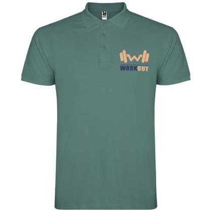 Star short sleeve men's polo