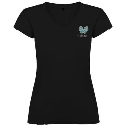 Victoria short sleeve women's v-neck t-shirt