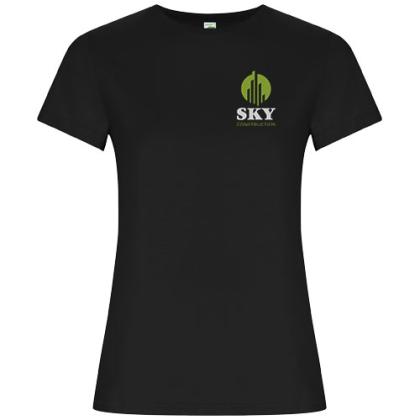 Golden short sleeve women's t-shirt