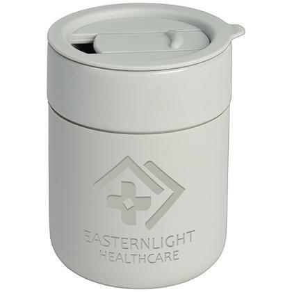 Obsidian - 295 ml Matte Ceramic and Silicone Mug with Lid E154304