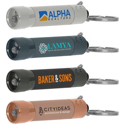 Chroma Softy Monochrome Metallic 3 LED Flashlight Keychain E1511103