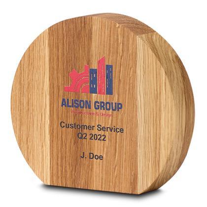 18.5cm x 20.5cm x 3.5cm Beech Circle Award E153201