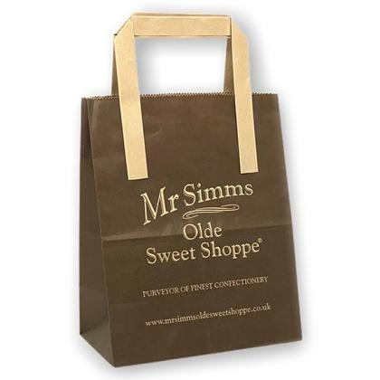 Kraft Paper Bag with Flat Tape Handle E158705