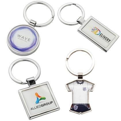 Alloy Injection Key Ring with Full Colour Printed Decal (UK Stock) E1513905