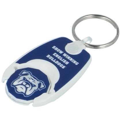 100% RECYCLED 'POP' TROLLEY COIN KEY RING E1514110