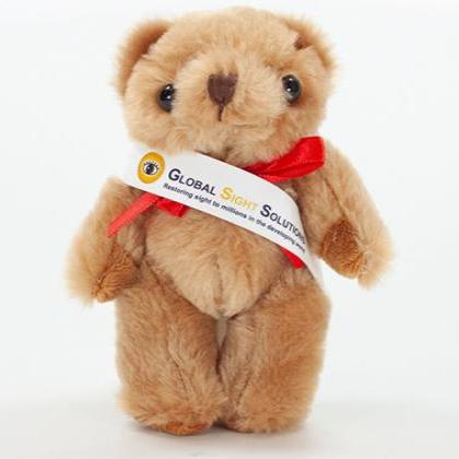 13cm Jasper ECO Bear with Bow E1512804