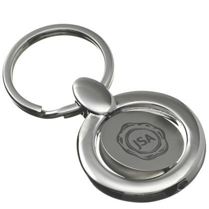 Rapalo Round Spinning Key Ring E1513807