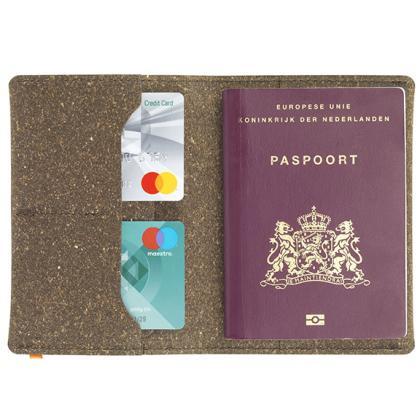 Recycled Leather Passport Holder E158905