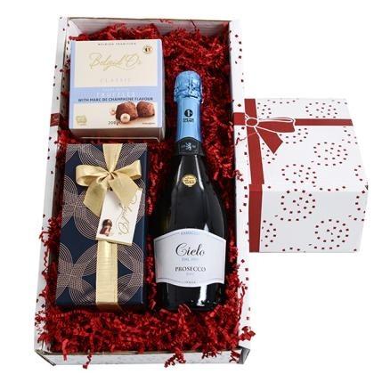 PROSECCO, CHOCOLATES AND TRUFFLES GIFT BOX E1512502