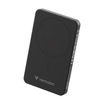 Verbatim Charge &acute;n&acute; Go Essentials Power Bank Magnetic Wireless 5000mAh