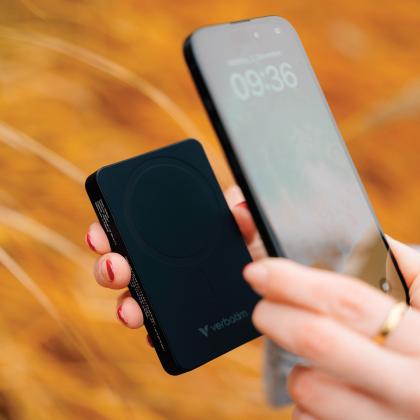 Verbatim Charge &acute;n&acute; Go Essentials Power Bank Magnetic Wireless 10000mAh