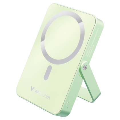 Verbatim Charge &lsquo;n&rsquo; Go Power Bank with Stand Magnetic Wireless 10000mAh
