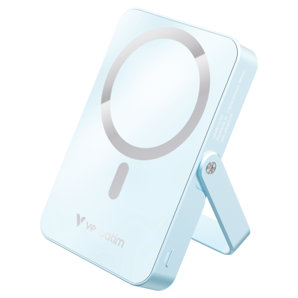 Verbatim Charge &lsquo;n&rsquo; Go Power Bank with Stand Magnetic Wireless 10000mAh